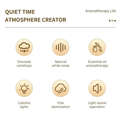 Smart Cool Mist Raindrop Air Humidifier for Garden Landscape_4