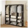 9 Compartment Wardrobe Storage Rack Shelf