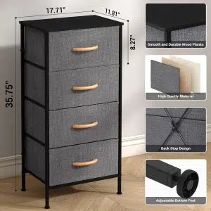 4 Layer Fabric Storage Chest of Drawer