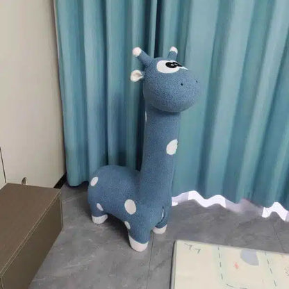 Kids Single Seater Plush Giraffe Fabric Sofa