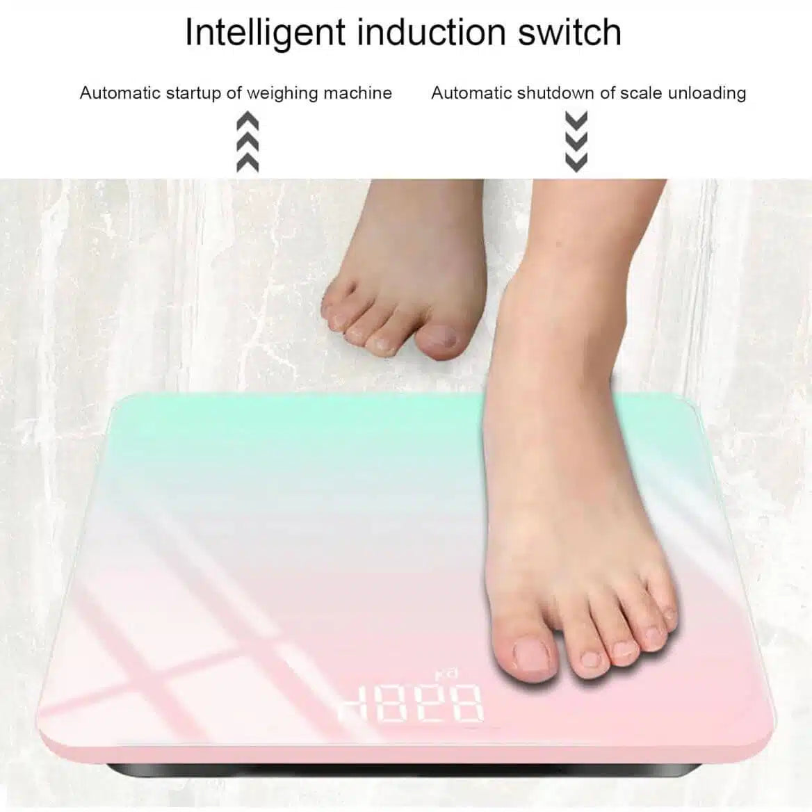 Gradient Duo Colour Portable LED Digital Bathroom Scales
