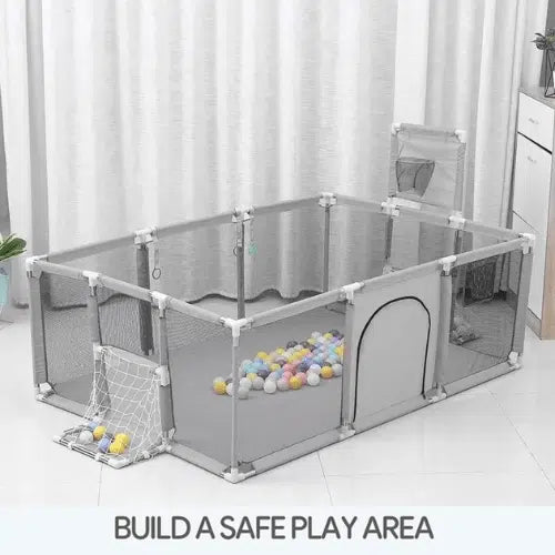 Baby Playpen With Basketball Hoop