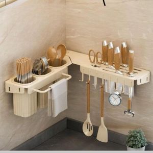 50cm Wall Mounted Kitchen Tool Cutlery Holder